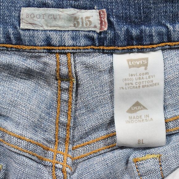 Levi's 515 Bootcut Jeans Women's 8L Light Wash Stretch - Picture 3 of 8